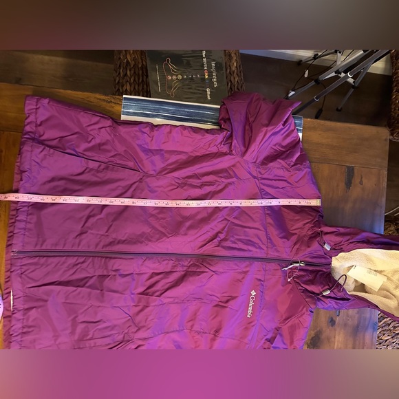 Columbia Wind jacket with lined with inner Sherpa Sz 1X purple Tags on - Picture 13 of 16